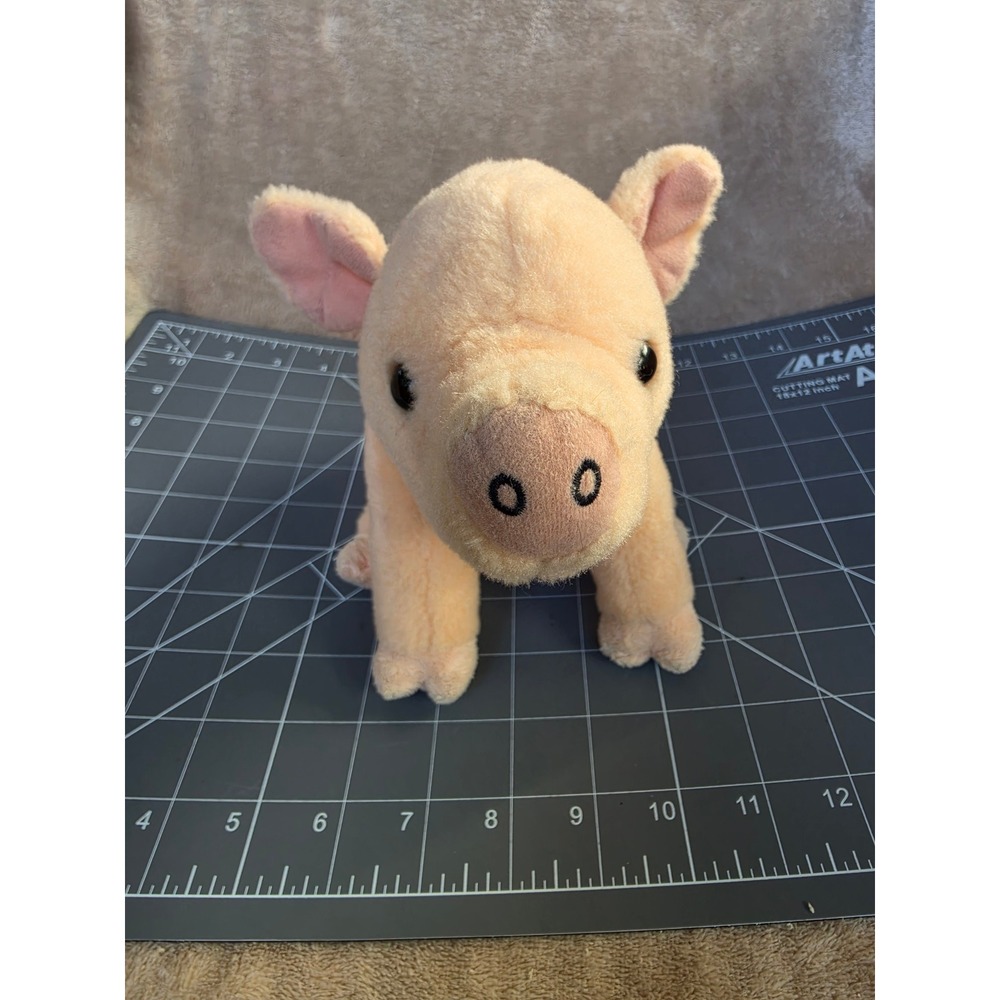 Wild Republic Pig Plush Stuffed Animal Peach Pink Farm Toy 8 Inch